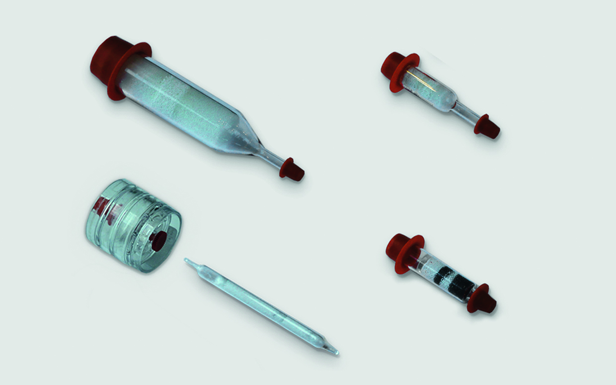 Different sorbent tubes used for collecting airborne PCBs available commercially.